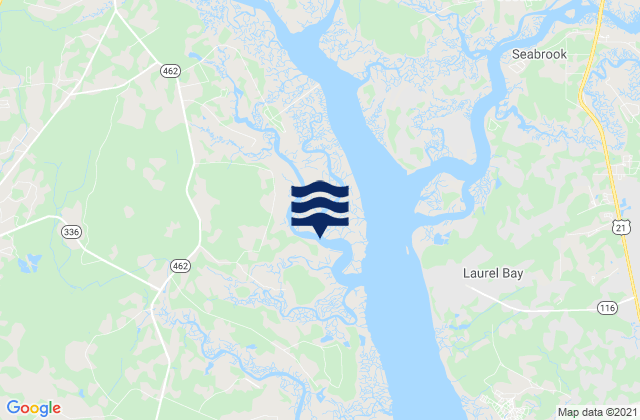 Salvesbarg Landing West Branch Boyds Creek, United Statesの潮見表地図