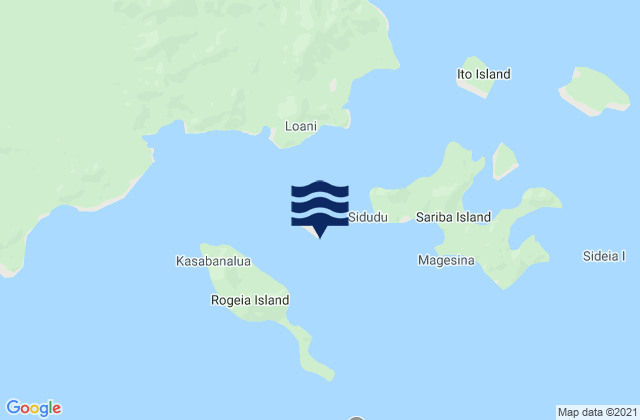 Samarai Island, Papua New Guineaの潮見表地図