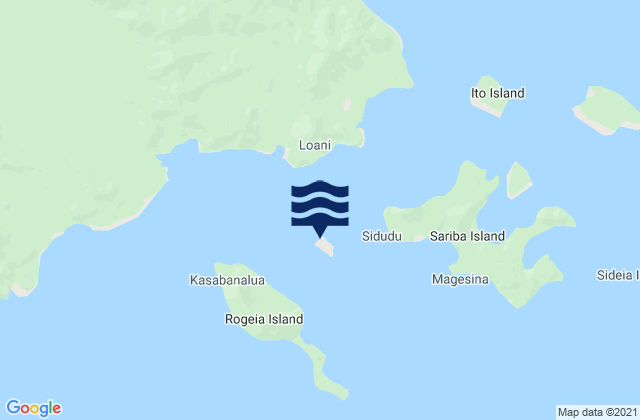 Samarai, Papua New Guineaの潮見表地図