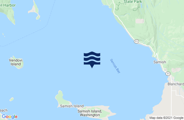 Samish Bay, United Statesの潮見表地図