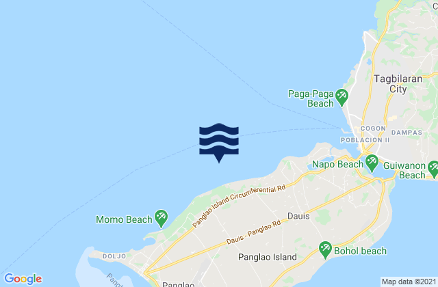 San Agustin, Philippinesの潮見表地図