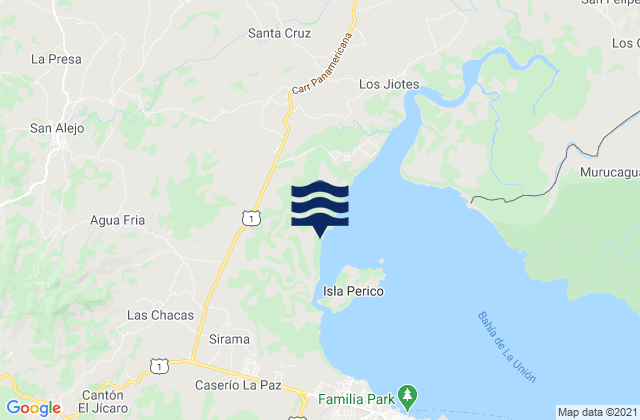 San Alejo, El Salvadorの潮見表地図
