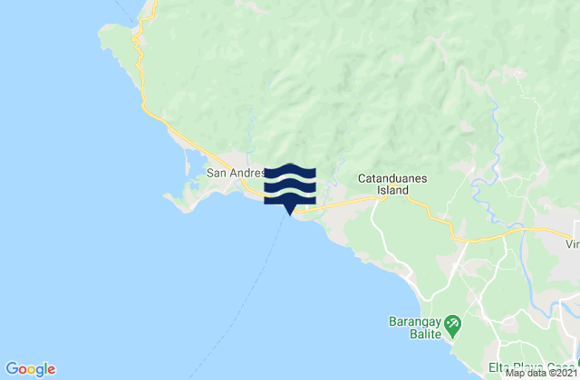 San Andres, Philippinesの潮見表地図