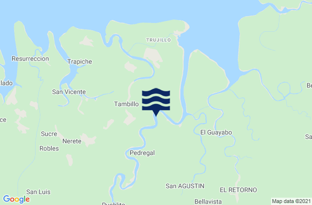 San Andres de Tumaco, Colombiaの潮見表地図