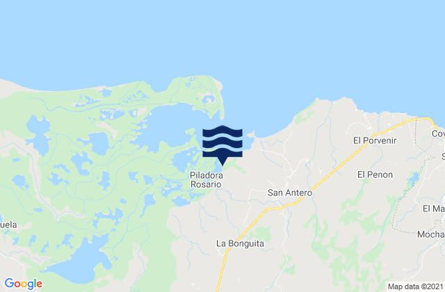 San Antero, Colombiaの潮見表地図