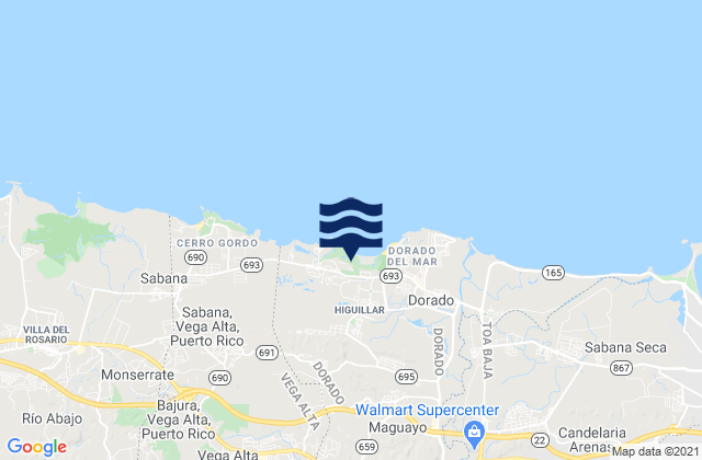 San Antonio, Puerto Ricoの潮見表地図