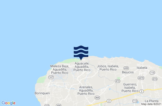 San Antonio, Puerto Ricoの潮見表地図