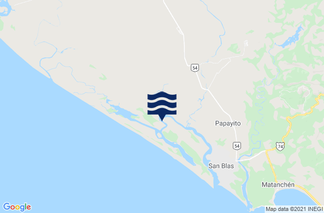 San Blas, Mexicoの潮見表地図