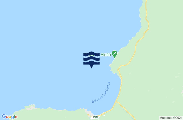 San Carlos, Equatorial Guineaの潮見表地図
