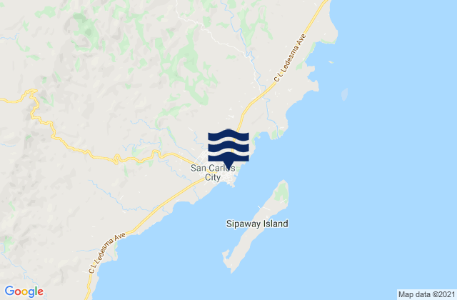 San Carlos, Philippinesの潮見表地図