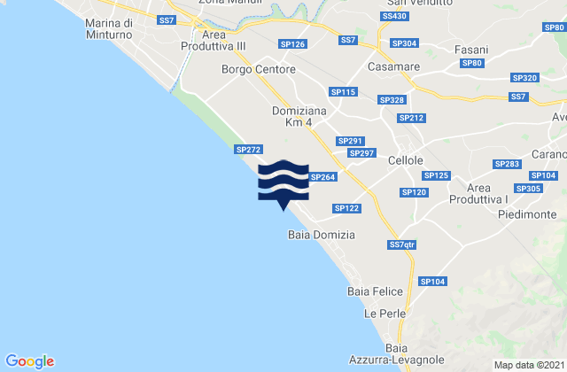 San Castrese, Italyの潮見表地図