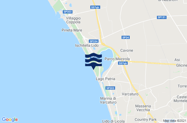San Cipriano d'Aversa, Italyの潮見表地図