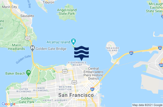 San Francisco (North Point Pier 41), United Statesの潮見表地図