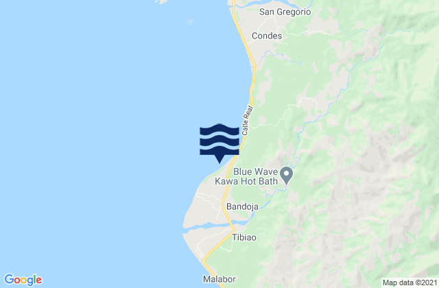 San Francisco, Philippinesの潮見表地図