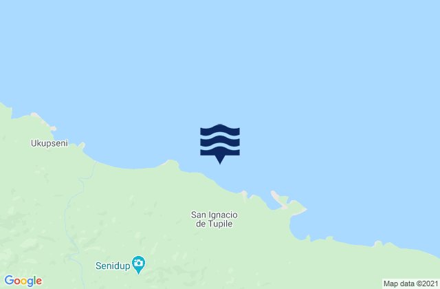 San Ignacio de Tupile, Panamaの潮見表地図