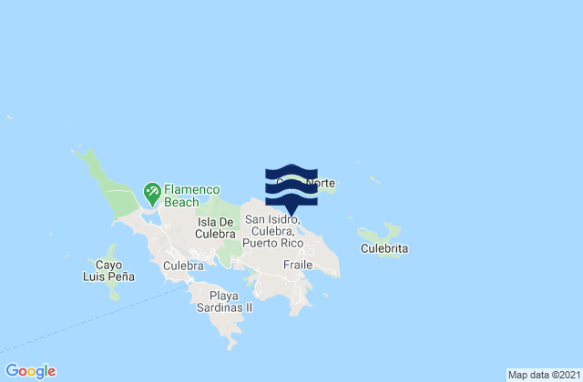 San Isidro Barrio, Puerto Ricoの潮見表地図