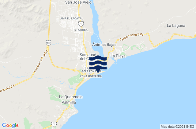 San José del Cabo, Mexicoの潮見表地図