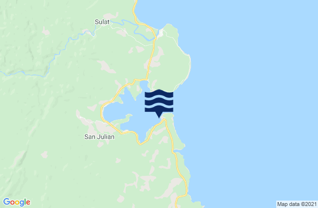 San Julian, Philippinesの潮見表地図
