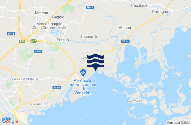 San Liberale, Italyの潮見表地図