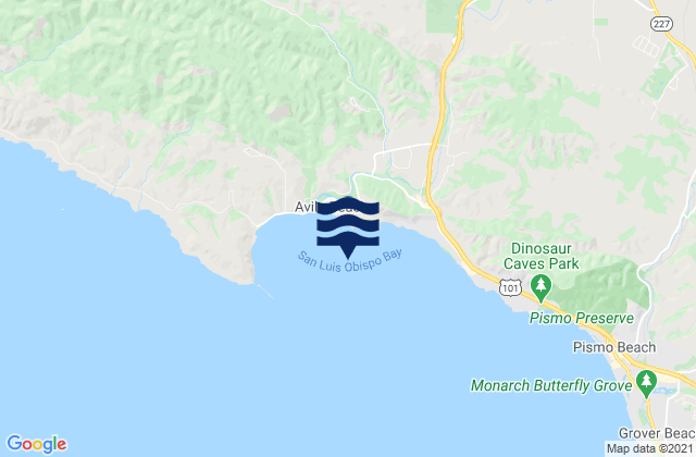 San Luis Obispo Bay, United Statesの潮見表地図