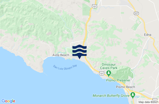 San Luis Obispo, United Statesの潮見表地図