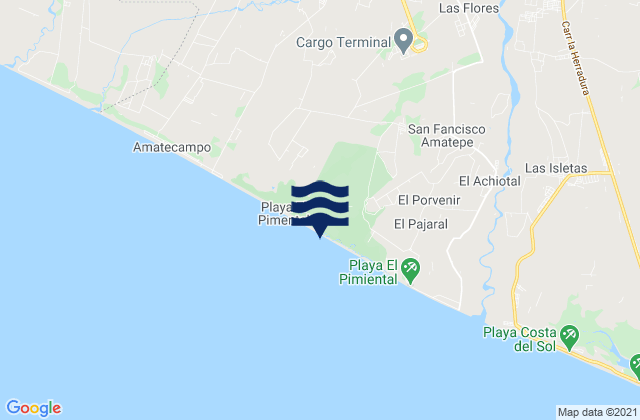 San Luis la  Herradura, El Salvadorの潮見表地図