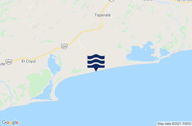 San Pedro Huamelula, Mexicoの潮見表地図