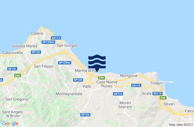 San Piero Patti, Italyの潮見表地図