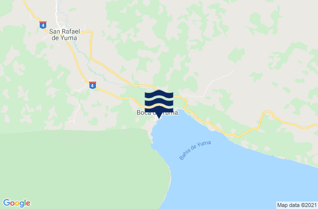 San Rafael Del Yuma, Dominican Republicの潮見表地図