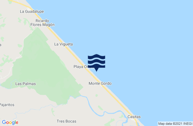 San Rafael, Mexicoの潮見表地図