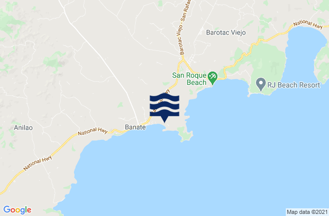 San Salvador, Philippinesの潮見表地図