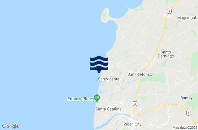 San Sebastian, Philippinesの潮見表地図
