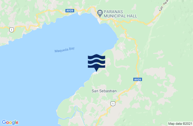 San Sebastian, Philippinesの潮見表地図