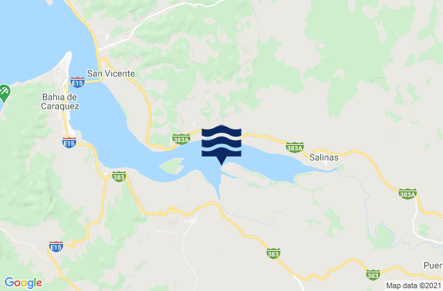 San Vicente, Ecuadorの潮見表地図