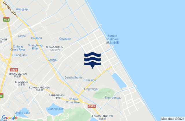 Sanbei, Chinaの潮見表地図
