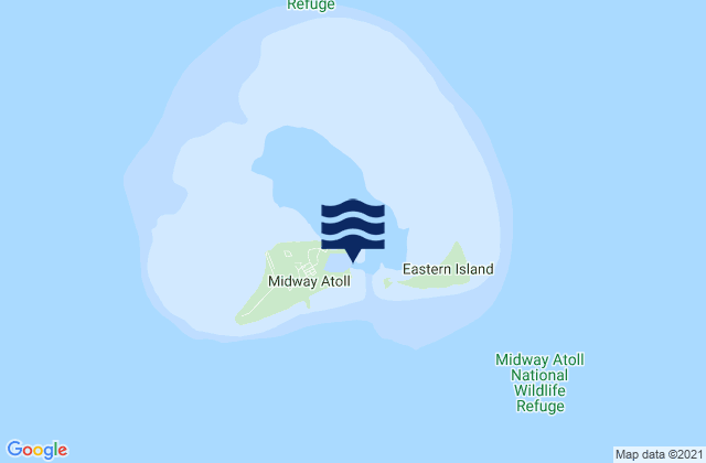 Sand Island (Midway Islands), United Statesの潮見表地図