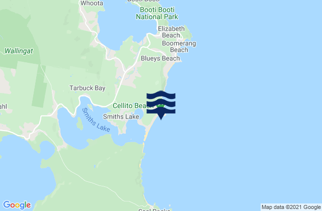 Sandbar, Australiaの潮見表地図