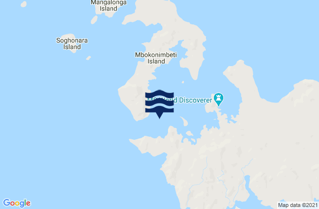 Sandfly Passage, Solomon Islandsの潮見表地図