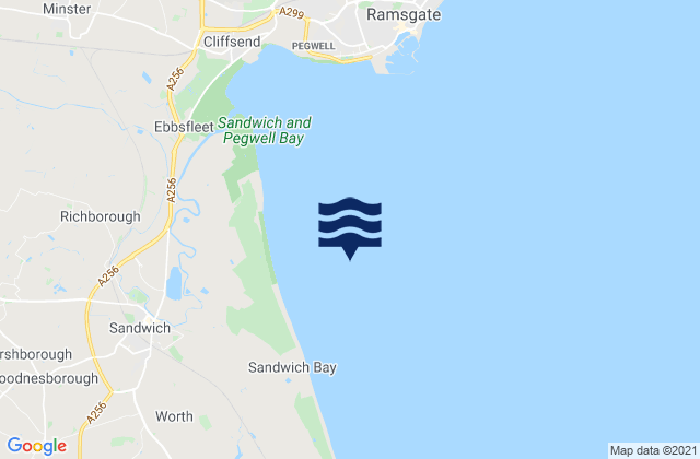 Sandwich Bay, United Kingdomの潮見表地図