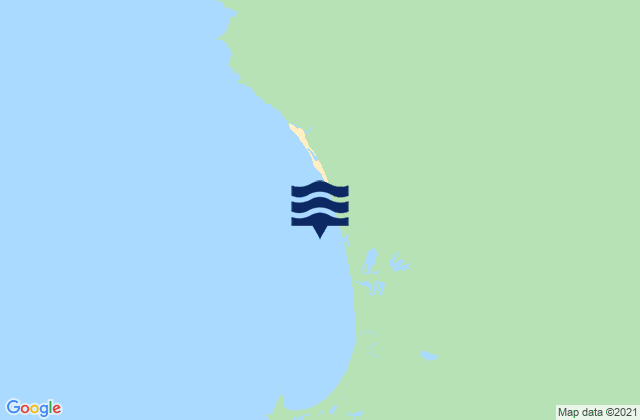 Sandy Cape Beach, Australiaの潮見表地図