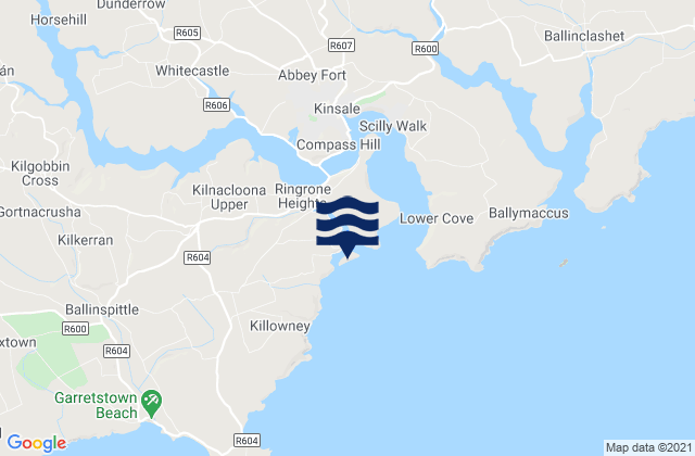 Sandy Cove Island, Irelandの潮見表地図