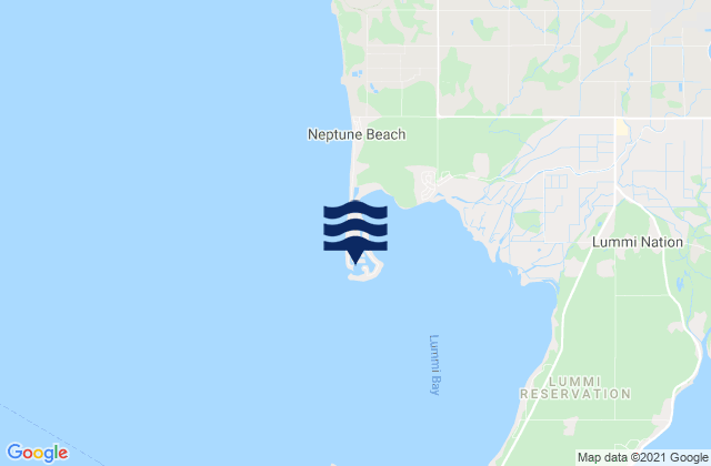 Sandy Point (Lummi Bay), United Statesの潮見表地図