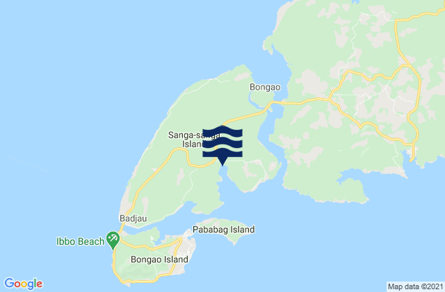Sanga-Sanga, Philippinesの潮見表地図