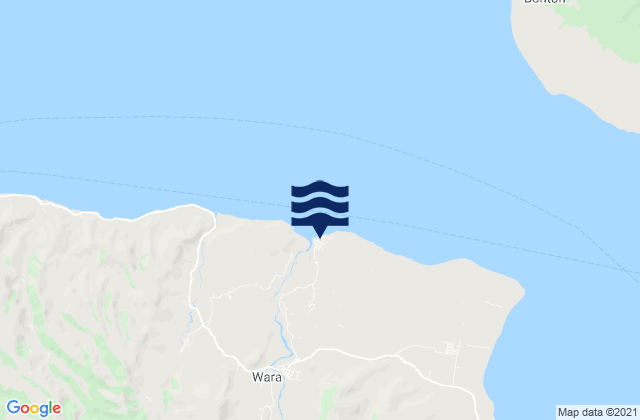 Sangiang, Indonesiaの潮見表地図