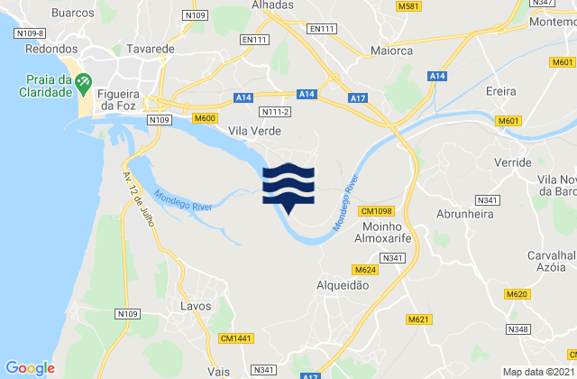 Sanguessuga, Portugalの潮見表地図