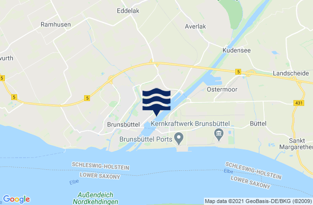 Sankt Michaelisdonn, Germanyの潮見表地図