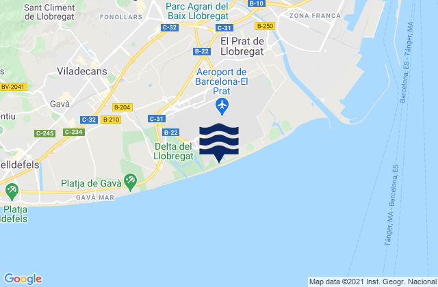 Sant Feliu de Llobregat, Spainの潮見表地図