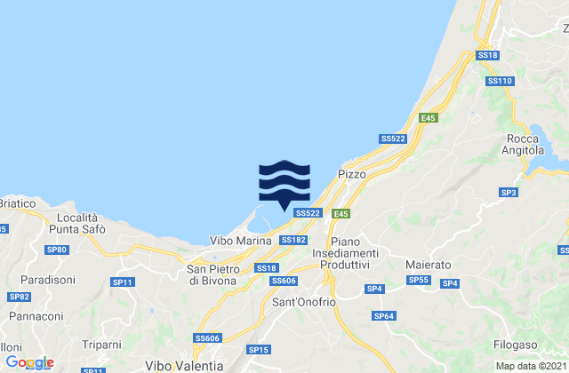 Sant'Onofrio, Italyの潮見表地図