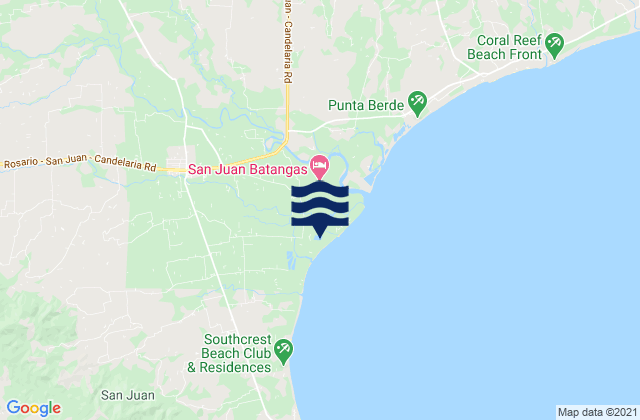 Santa Catalina Norte, Philippinesの潮見表地図