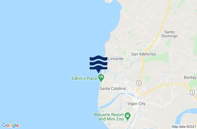 Santa Catalina, Philippinesの潮見表地図